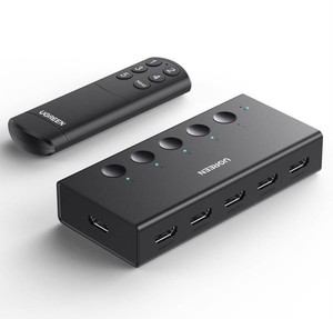 UGREEN 5-in-1 HDMI Switch 4K 60Hz with Remote - Brand New