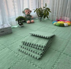 Gangdise Plush EVA Foam Floor Mats, Mint Green, 12 Tiles - New