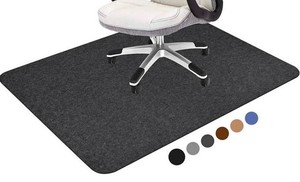 Hriiiyya Hardwood Floor Office Chair Mat, 55 x 35, Black - New