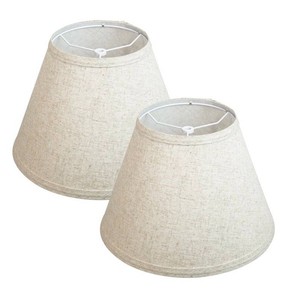 AEELLEEA Fabric Barrel Lampshades, 2 Total, $50 Retail - Brand New