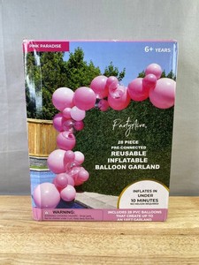 Partyfire Pink Paradise Balloon Garland, 28 Piece - Brand New