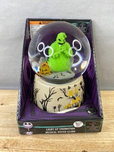 Disney Nightmare Before Christmas Light Up Musical Water Globe - Brand New