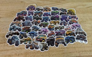 Monster Truck Stickers, 50 Total - Brand New P