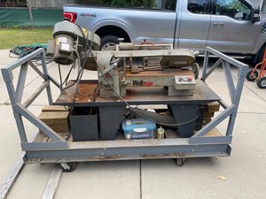 Wellsaw 613 Horizontal Metal-Cutting Bandsaw w Rolling Cart