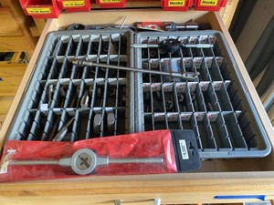 Group Tap and Die Threading Tool Set with Dies, Taps & Holders