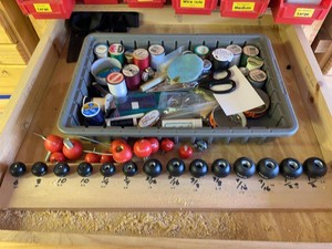 Group Sewing Notions & Threaded Ball Knobs Mixed Workshop Supplies