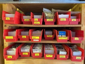 Group Assorted Hardware Fasteners Washers Nuts Wire Nuts Staples