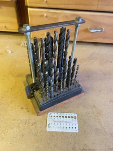 General Hardware Drill Bit Index Set w Assorted Twist Bits & Gauges