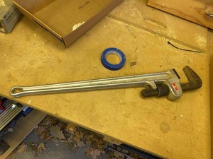 Toledo 36 In Pipe Wrench Heavy Duty Aluminum Plumbing Tool