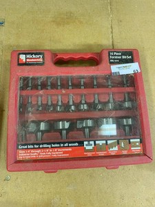 Hickory Woodworking 16 Pc Forstner Bit Set FBS-1016 w Case Good