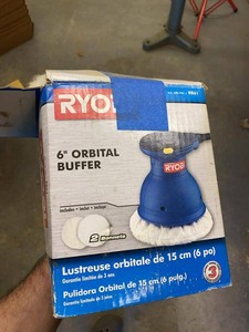 Ryobi RB61 6in Orbital Buffer Polisher w Box & Manual