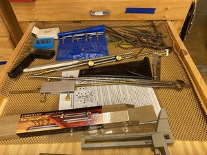 Group Veritas Bar Gauge & Assorted Woodworking Layout Marking Tools