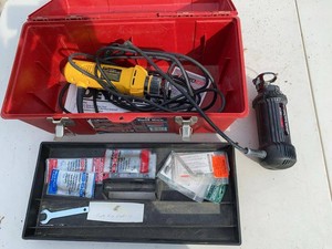 Group RotoZip Cut-Out Tool Set w DeWalt DW660 & Stack-On Box