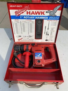 Milwaukee Hawk 5362-1 1in Rotary Hammer Drill w Metal Case