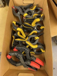 Bessey Face Clamps & Assorted Plastic Spring Clamps Workshop Group