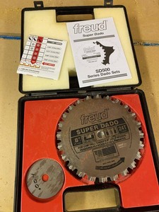 Freud 8in Super Dado Blade Set SD508 24T in Case w Manual