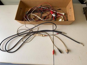 Group Assorted Electrical Test Leads Probes & Cords w Cal Term Tester
