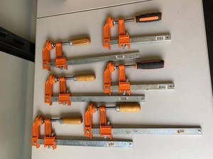Jorgensen HD Bar Clamp Set Assorted Sizes USA Made Wood & Grip Handles