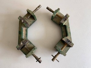 Pair of Vintage Cast Iron Miter Corner Clamps