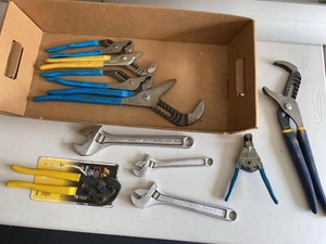 Group Hand Tools with Channellock Pliers, Adjustable Wrenches & Wire Stripper