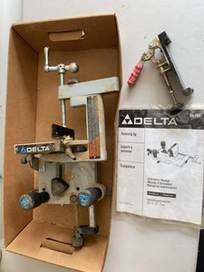 Delta 34-184 Table Saw Tenoning Jig w Manual & Hold Down Clamp