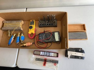 Group Starrett Tools, Sperry Clamp Meter, Plumb Bobs, Drill Index