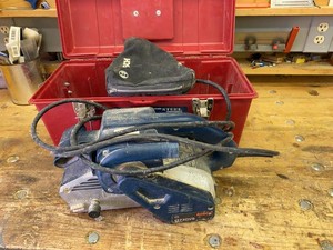 Bosch 1273DVS Variable Speed Belt Sander w Dust Bag & Toolbox