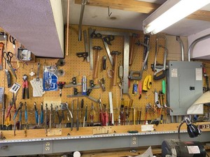 Group of Assorted Machinist Hand Tools Squares Pliers & Hacksaws