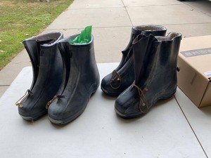Snowgear Fleece Lined Studded Sole Zipper Overshoes Boot Group