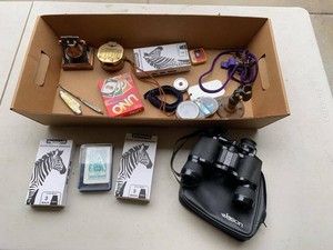 Group Jason Binoculars Compass Bell Cards Markers Mixed Desk Items