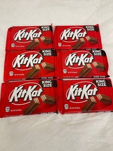 A - KitKat King Size Milk Chocolate Bars 3oz (Lot of 6)