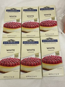 A - Ghirardelli White Chocolate Baking Bars 4oz (Lot of 6)