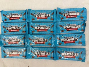 M - MrBeast Feastables Milk Crunch 1.24 Oz Bars (Lot of 12)