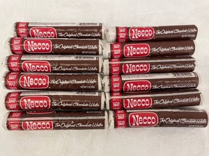 P - Necco Original Chocolate Wafer Candy Bars 2oz (Lot of 12)