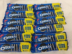 S - Oreo King Size Chocolate Sandwich Cookies 8ct (Lot of 12)