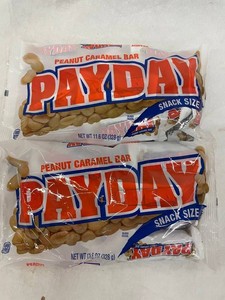 X - PayDay Peanut Caramel Bar Snack Size 11.6 Oz (Lot of 3)