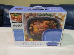 New Parini Deep Baking Dish with Lid 10x13x5.5