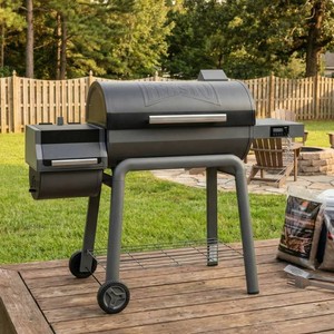 Feasto Heavy-Duty 30-Inch Charcoal Grill with Offset Smoker Grill