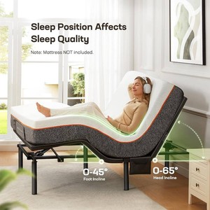 Electric, Motorized Twin Adjustable Bed Frame Base