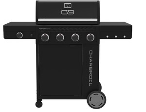 Charbroil Performance Series 4-Burner Gas Grill Cabinet with Side Burner, Black - 463253925