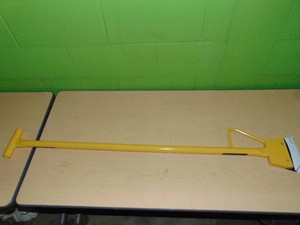 4 Foot brick and tiles floor scraper yellow