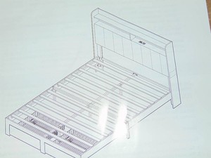 Full Size The Art of Living Bed Frame with Drawers Platform