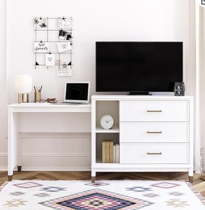3 in 1 Media Dresser, White CosmoLiving by Cosmopolitan Westerleigh