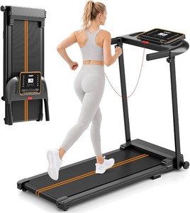 Treadmills for Home Walking Pad - Foldable Treadmill Under Desk with Handle