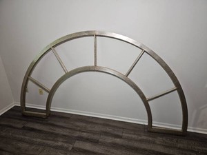 Oversized Arched Wooden Architectural Wall Decor, 103 Inch