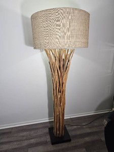 Rustic Branch Form Floor Lamp, 76 Inch