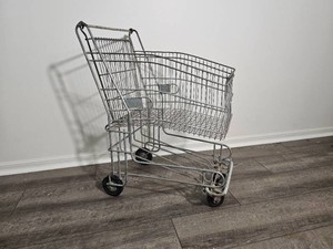 Vintage Metal Shopping Cart
