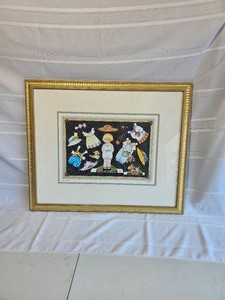 Mary Engelbreit Signed Ann Estelle Paper Dolls Framed Print