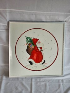 Judy Haggstrom 1988 Santa Claus Framed Holiday Print