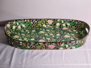 Helmsie Floral and Berry Decorative Tray with Handles